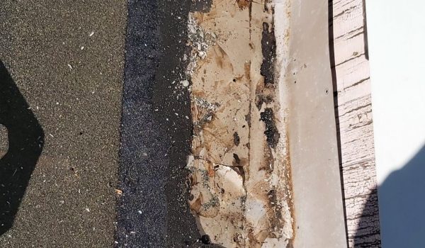 Wood rot damage
